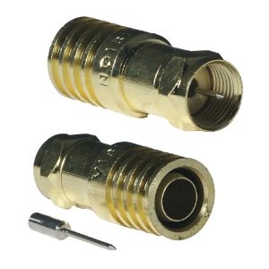 F Male Plug Crimp Reducing Pin for 125 cables Each