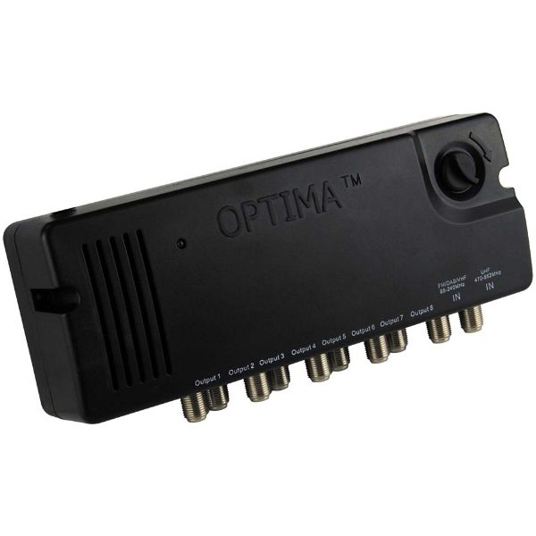 8 Output TV/Radio Signal Distribution Amplifier - Mains DA8-20